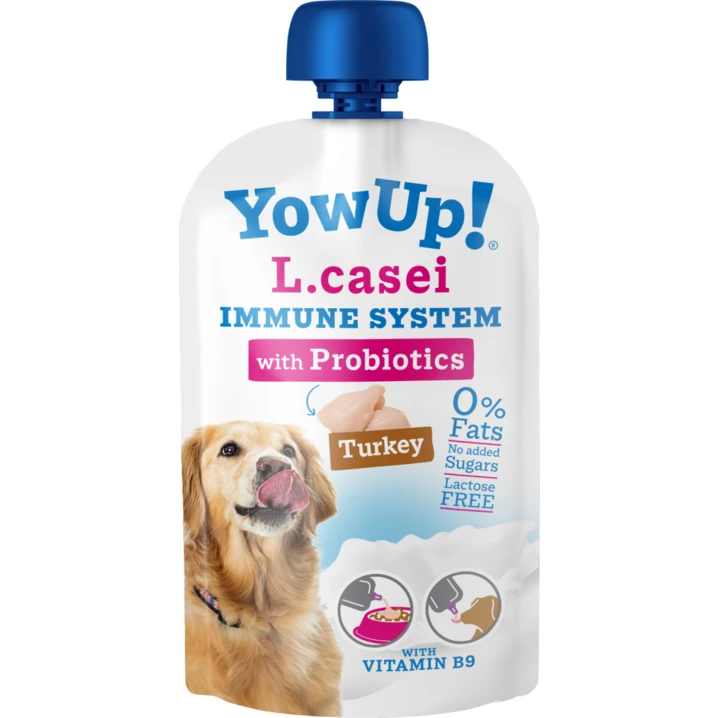 YOW UP! L. Casei Immune System - bezlaktozowy jogurt dla psa z probiotykami, z indykiem 115g