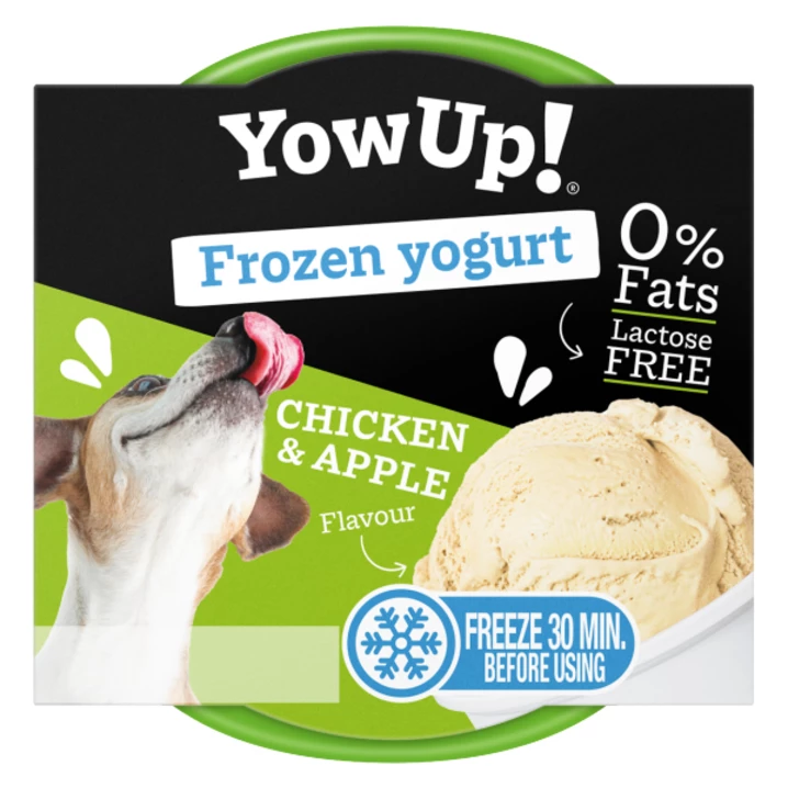 YOW UP! Frozen yogurt - lody dla psa, jogurt do mrożenia o aromacie kurczaka z jabłkiem 110g