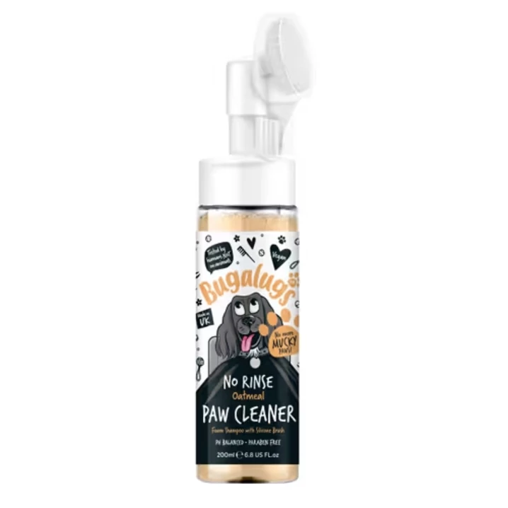 Bugalugs No Rinse Oatmeal Paw Cleaner - owsiana pianka do czyszczenia łap psa, bez spłukiwania 200ml