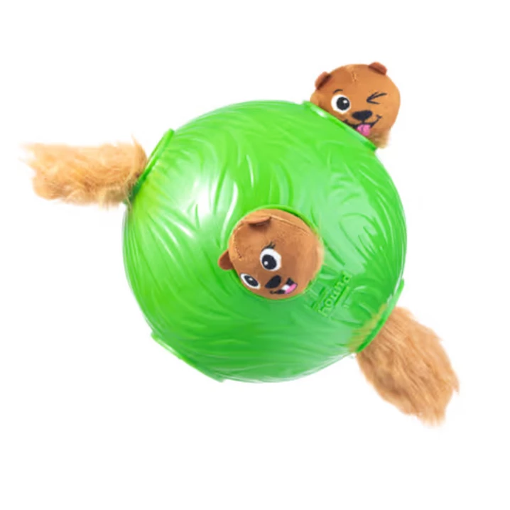 OUTWARD HOUND Nina Ottosson Dog Snuffle Treat Ball - łamigłówka dla psa piłka z wiewiórkami, dwa rozmiary