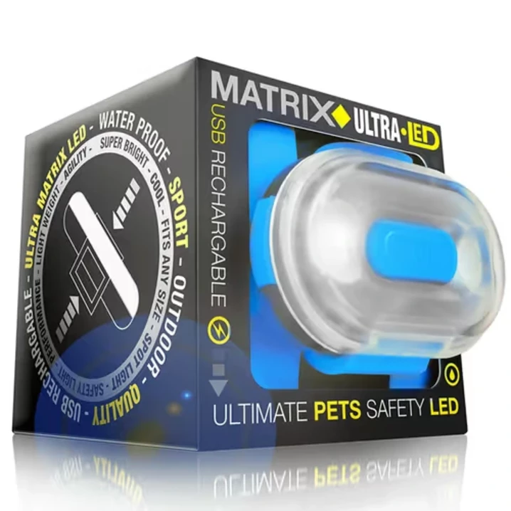 MAX&MOLLY Matrix Ultra LED - mocna, ledowa lampka dla psa, wodoodporna, ładowana na USB, niebieska - 5