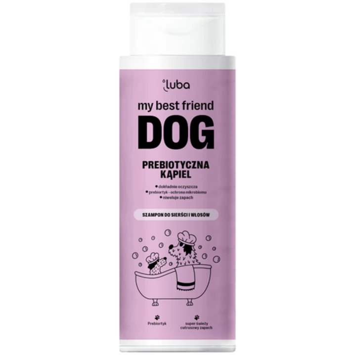 LUBA My Best Friend DOG - delikatny szampon prebiotyczny dla psa, oczyszcza i odświeża 400 ml