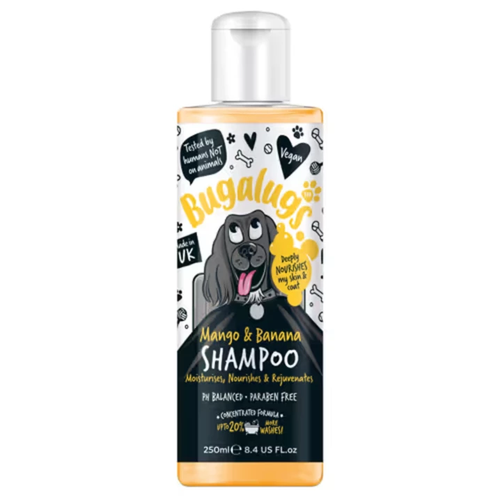 BUGALUGS Bugalugs Mango & Banana Shampoo - odżywczo-regenerujący szampon dla psa, koncentrat 250ml