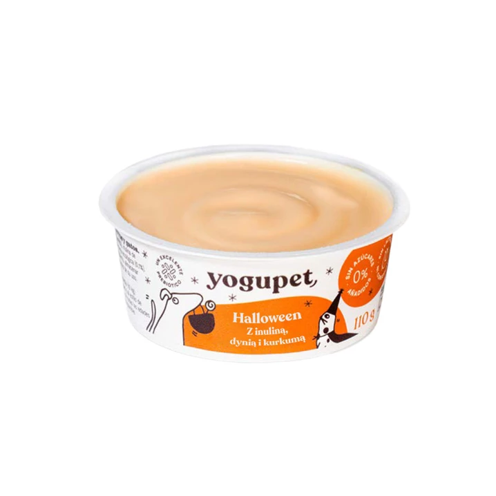 YOGUPET Halloween - jogurt dla psa i kota z inuliną, dynią i kurkumą 2x110g