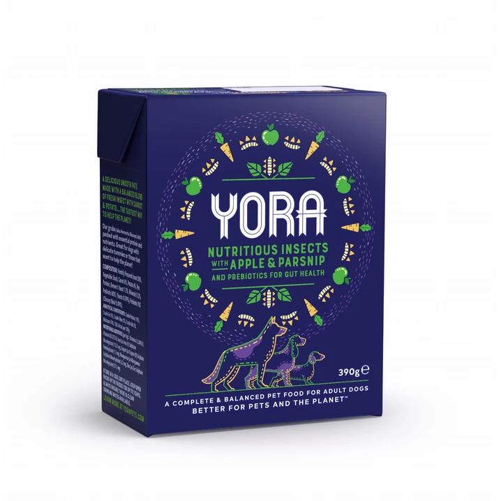 YORA Nutritious Insects - mokra karma dla psa z alergiami pokarmowymi, instekty z jabłkiem 390g (DATA WAŻNOŚCI: 12.2024)