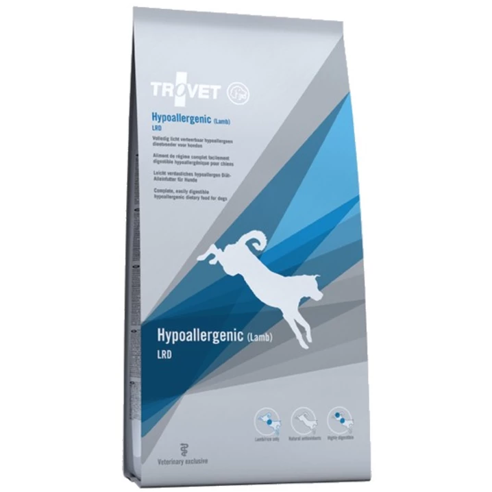 TROVET Hypoallergenic LRD - weterynaryjna, sucha karma dla psa z alergią pokarmową, jagnięcina 3 kg