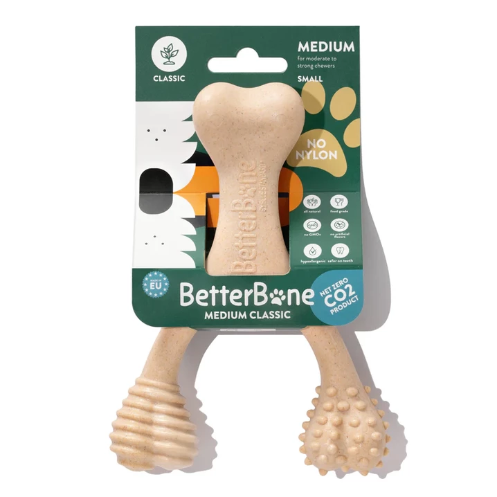 BETTER BONE Medium Classic  - średnio twardy gryzak dla psa wykonany z bezpiecznej celulozy roślinnej