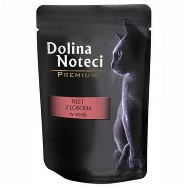 DOLINA NOTECI Premium - filet z łososia w sosie dla kota 85 g