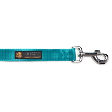 JOQU Damper Leash - smycz dla psa z taśmy rurowej z amortyzatorem, 150-200 cm, turkusowa - 2