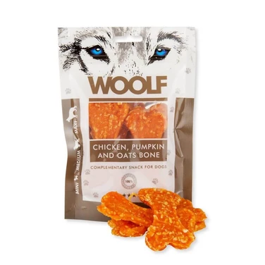 WOOLF chicken pumpkin and oats bone - kosteczki z kurczakiem, dynią i płatkami owsianymi 100 g