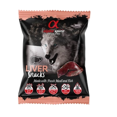 ALPHA SPIRIT Snacks Liver - miękkie smakołyki dla psa z wątróbką, w formie małych kosteczek 50g