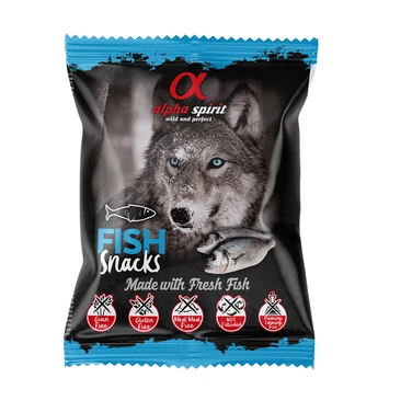 ALPHA SPIRIT Snacks Fish - miękkie smakołyki dla psa z rybą, w formie małych kosteczek 50g