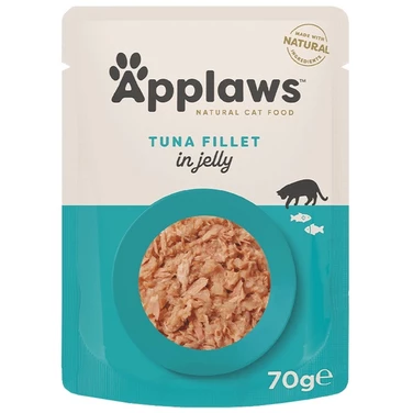 APPLAWS - uzupełniająca, mokra karma dla kota, filet z tuńczyka w galaretce 70g