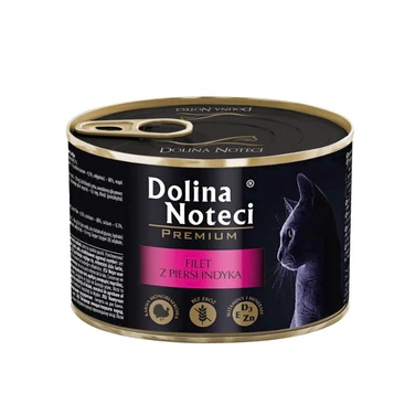 DOLINA NOTECI Premium - monobiałkowa, mokra karma dla kota, filet z indyka 185g