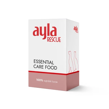 AYLA Rescue Essential Care Food - karma ratunkowa dla psów i kotów, liofilizowane wątróbki kurze 50g