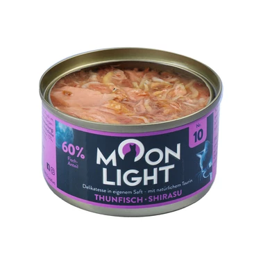 MOONLIGHT Dinner 10 - uzupełniająca, mokra karma dla kota, tuńczyk i shirasu 80 g - 2