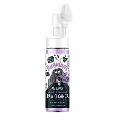 BUGALUGS No Rinse Lawender&Chamomile Paw Cleaner - lawendowa pianka do czyszczenia łap psa, bez spłukiwania 200ml