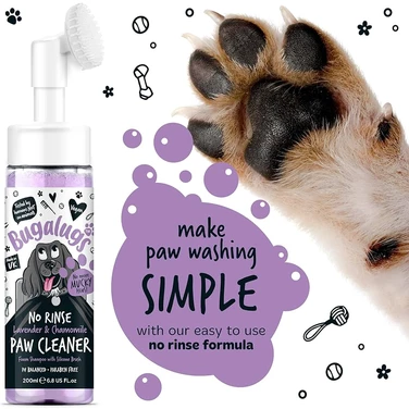 BUGALUGS No Rinse Lawender&Chamomile Paw Cleaner - lawendowa pianka do czyszczenia łap psa, bez spłukiwania 200ml - 2