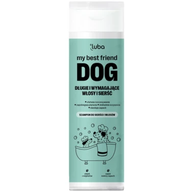 LUBA My Best Friend DOG - szampon dla psa do sierści długiej i wymagającej, ułatwia rozczesywanie 250ml