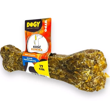 DOGY Hypo kość - naturalny gryzak dla psa 100% koniny 17 cm