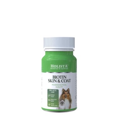 HOLISTA Biotin Skin & Coat - suplement na skórę i sierść dla psów i kotów 90 tabletek