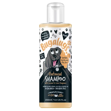 BUGALUGS Oatmeal Shampoo - owsiany szampon dla psa, łagodzący podrażnienia, koncentrat 250ml