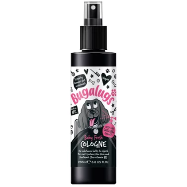 BUGALUGS Baby Fresh Cologne - perfumowany spray odświeżający dla psa, o pudrowym zapachu 200ml