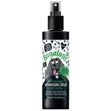 BUGALUGS Shed Control Deodorising Spray - preparat odświeżający szatę i zmniejszający wypadanie sierści dla psa 200ml