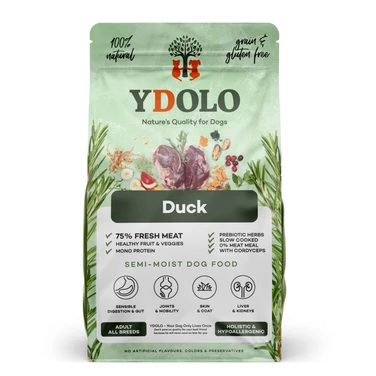 YDOLO Duck - półwilgotna karma dla dorosłego psa, tłoczona na zimno, kaczka z batatem 2,5kg