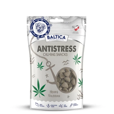 BALTICA Antistress - ciastka dla psa pomagające zredukować stres, z konopią i krewetkami 100g