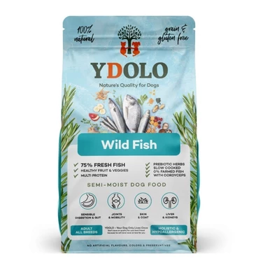 YDOLO Wild Fish - półwilgotna karma dla dorosłego psa, tłoczona na zimno, ryby morskie z batatem 2,5kg