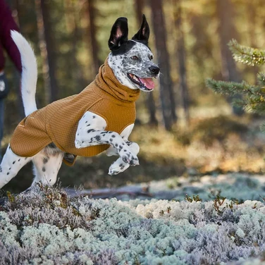 HURTTA Warming Midlayer Eco Desert - ciepły polar dla psa z podszewką zatrzymującą ciepło, miodowy - 2